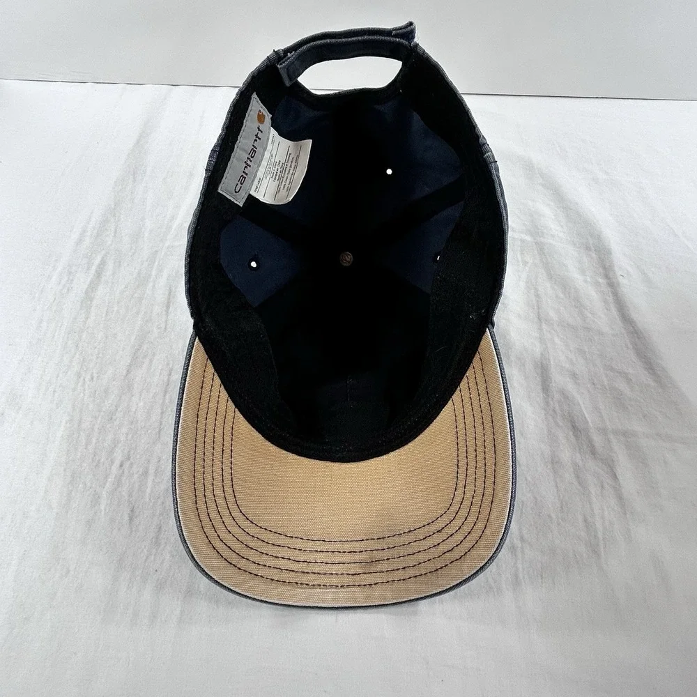 Men's Gray Carhartt Canvas Adjustable Strap Back Hat One Size Fits All